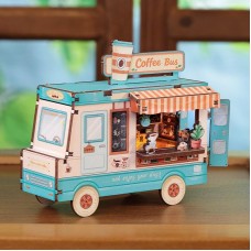 Miniatiūrinės kavinės ant ratų rinkinys „Coffee Bus“