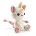Nėrimo vąšeliu rinkinys AMIGURUMI VIENARAGIS KATINAS Nėrimo vąšeliu rinkinys AMIGURUMI VIENARAGIS KATINAS